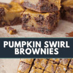 pumpkin swirl brownies.