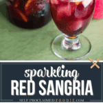 sparkling red sangria.