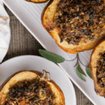 stuffed acorn squash.