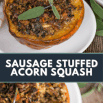 stuffed acorn squash.