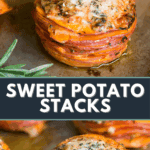 sweet potato stacks.