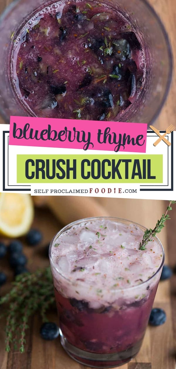 Blueberry Thyme Crush Cocktail Self Proclaimed Foodie 1051