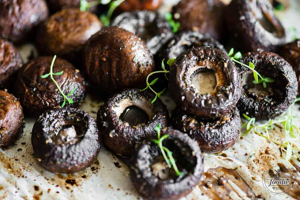 Balsamic Oven Roasted Mushrooms - Self Proclaimed Foodie