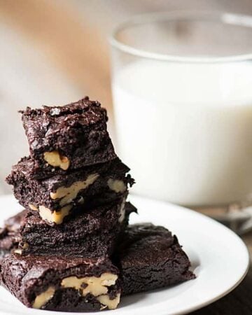 Intensely rich and delicious, yet incredibly simple to make, Brown Butter Brownies. These are the by far the most decadent and naughty brownies EVER.