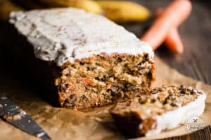 Carrot Cake Banana Bread with nuts