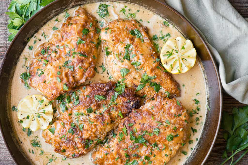 Chicken Francese in pan