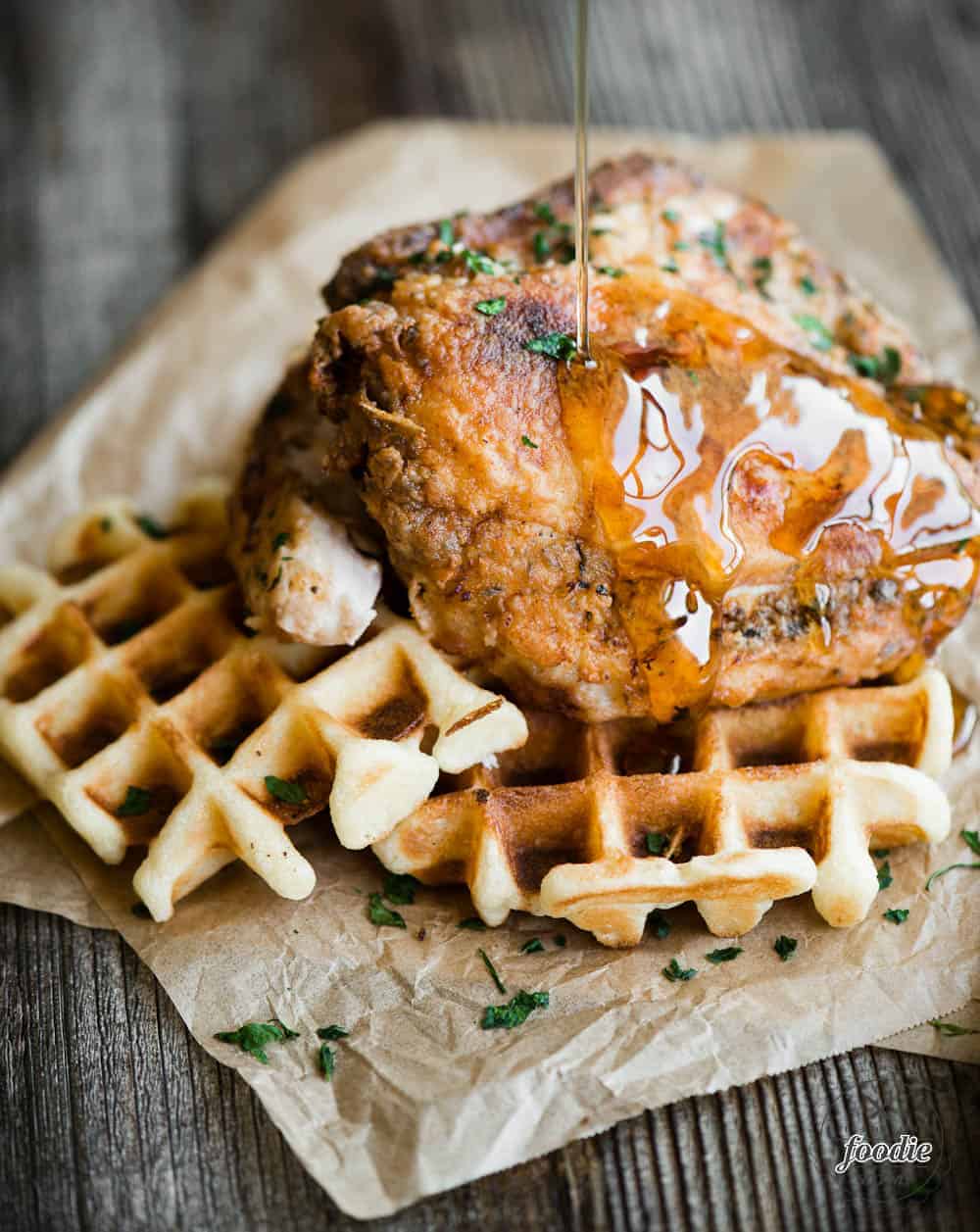 Belgian waffle and chicken recipe