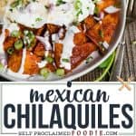 Mexican Chilaquiles recipe with fried eggs