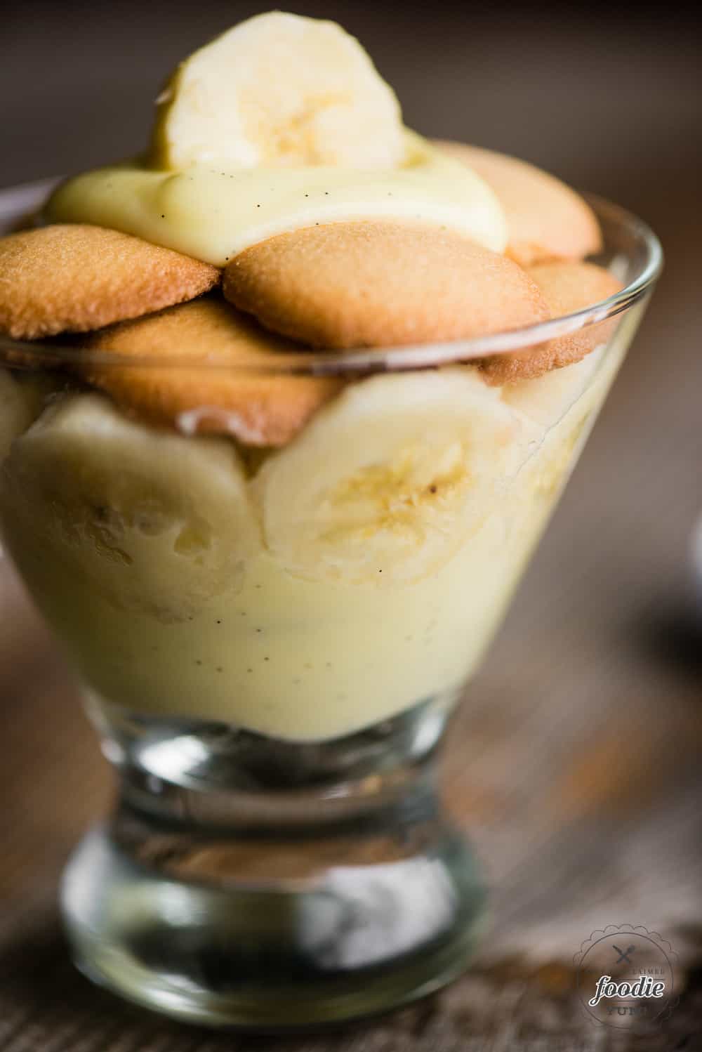 cup of homemade Classic Banana Pudding