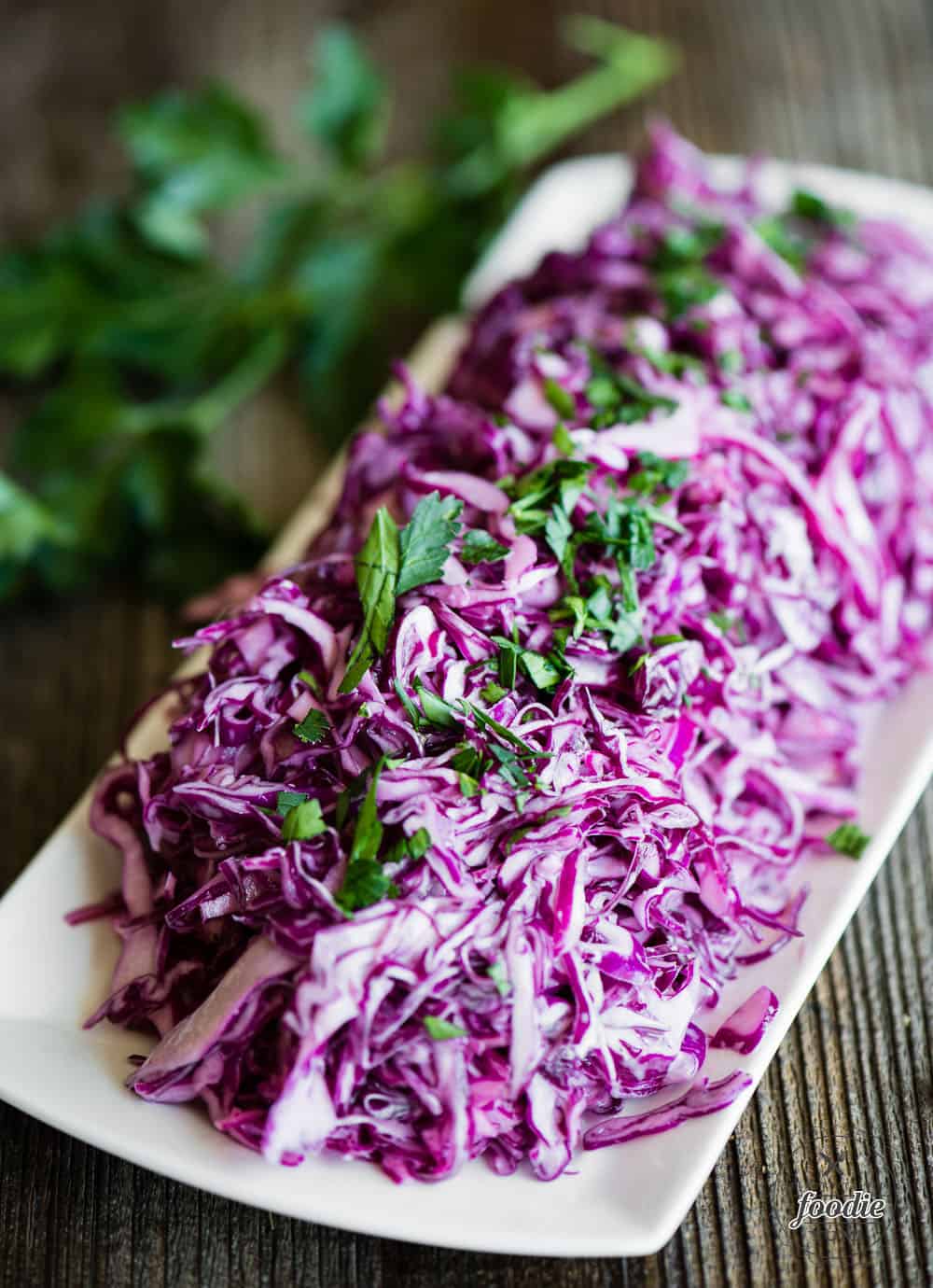 Purple cabbage Creamy Vegan Coleslaw