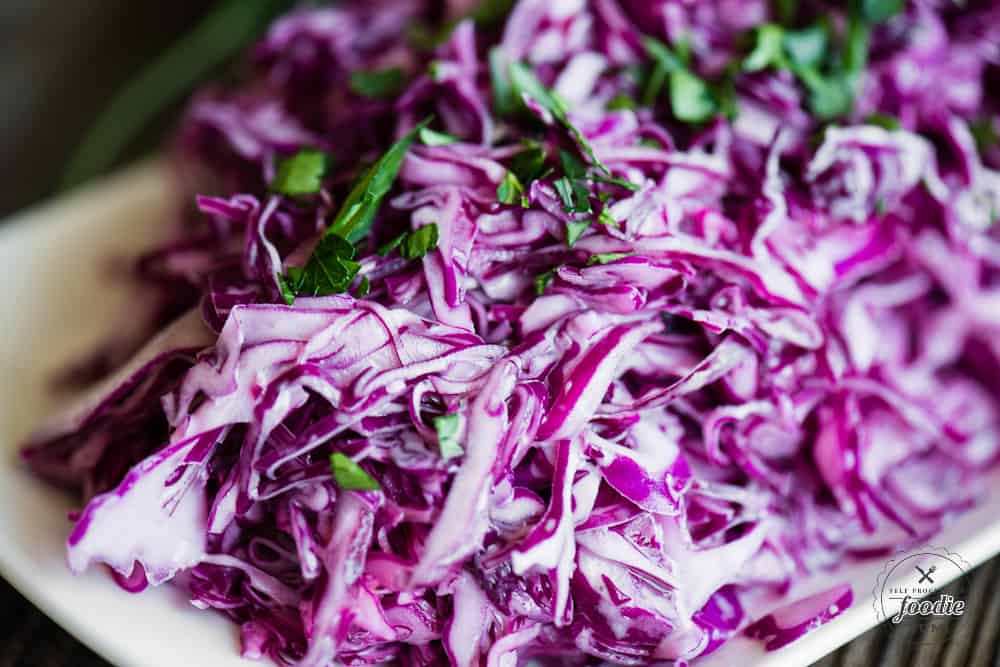 How to make Creamy Vegan Coleslaw without eggs or dairy