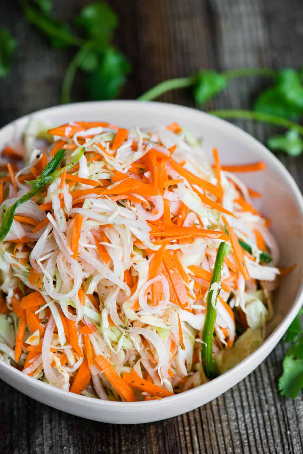 how to make traditional Curtido cabbage slaw