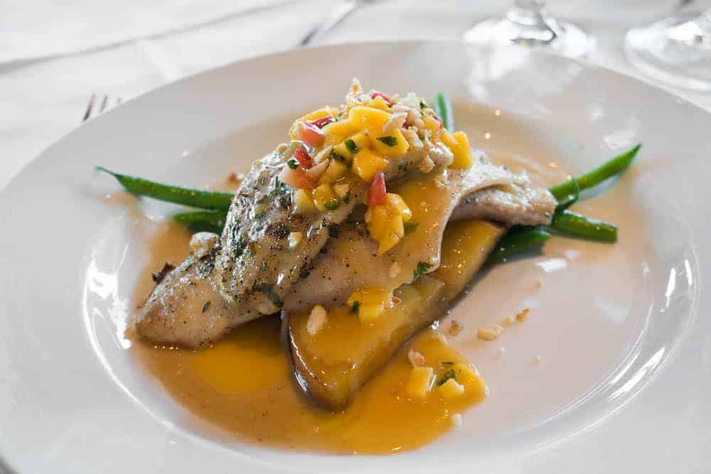 fish with mango salsa