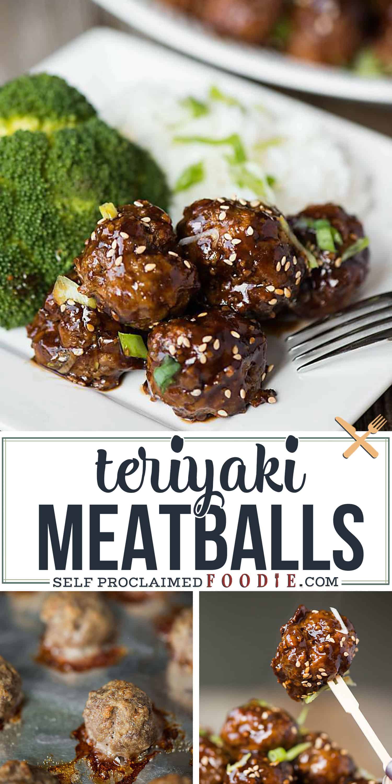 Easy Teriyaki Meatballs RECIPE + VIDEO - Self Proclaimed Foodie