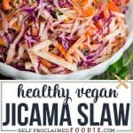 healthy vegan jicama slaw recipe