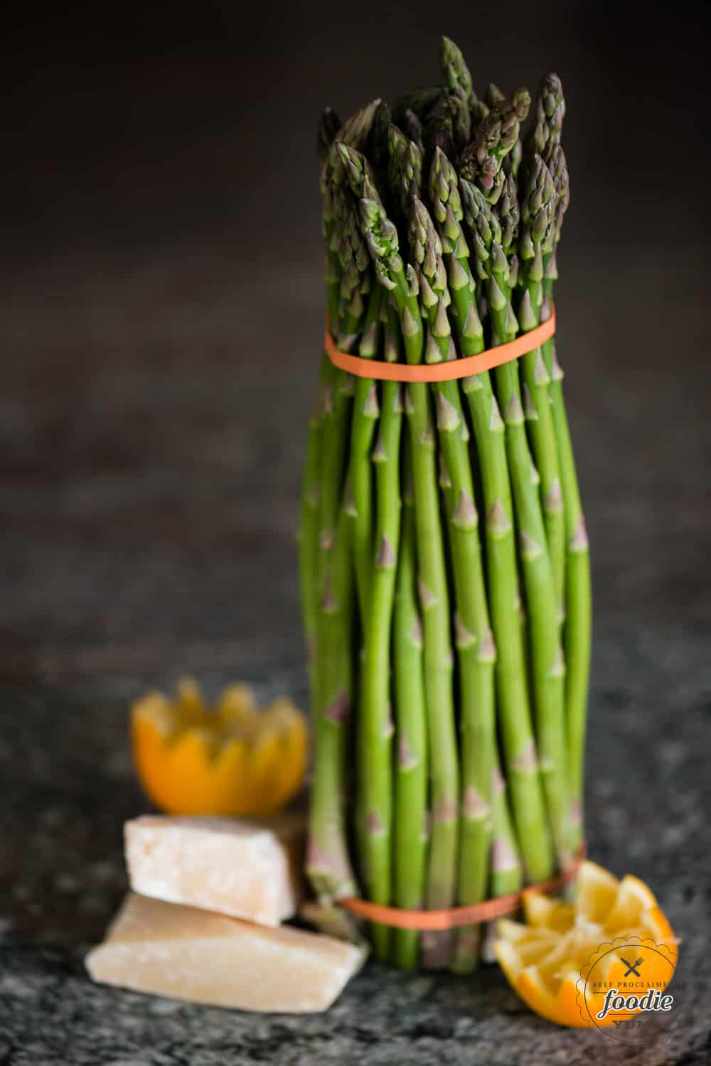 Fresh asparagus, lemon, and parmesan