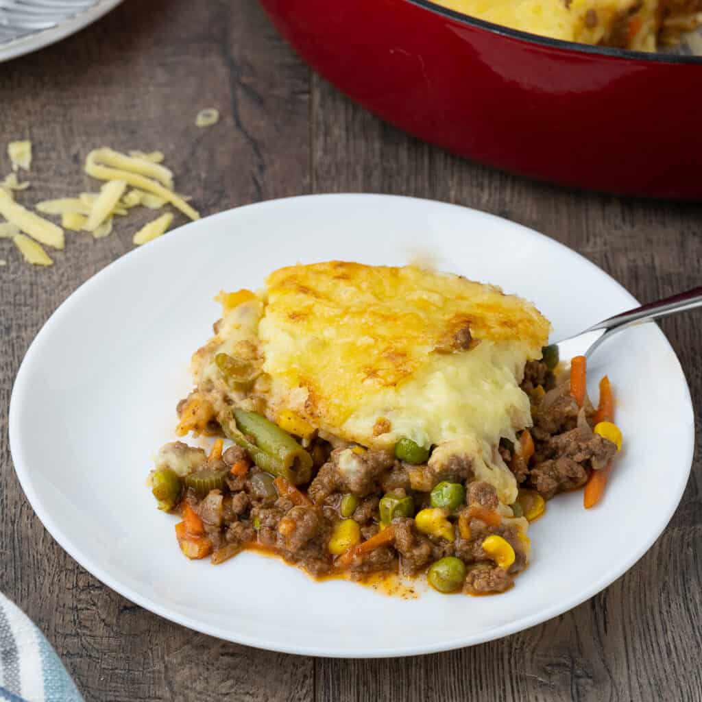 Homemade Irish Cheddar Shepherd's Pie Recipe with Guinness