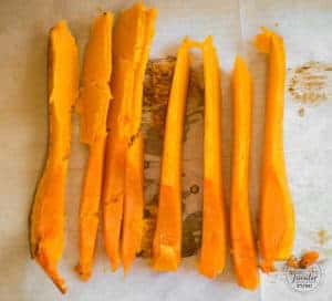 sliced butternut squash.
