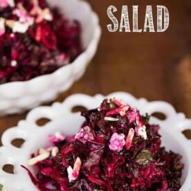 shredded beet and kale salad