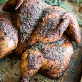 spatchcock smoked chicken