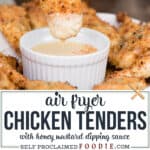 Air Fryer Chicken Tenders with honey mustard sauce recipe