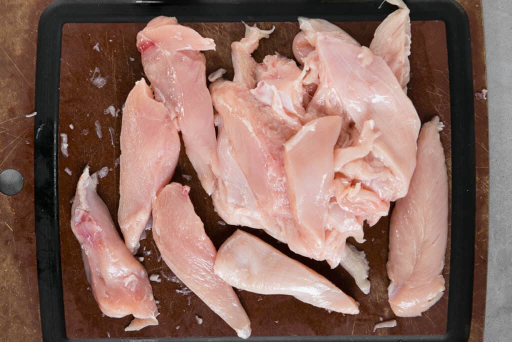 chicken breast cut into tenders