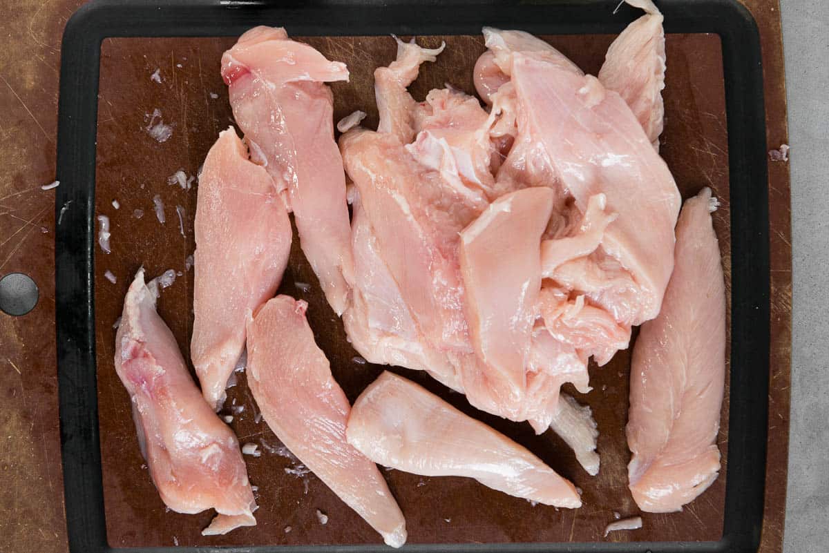 chicken breast cut into tenders