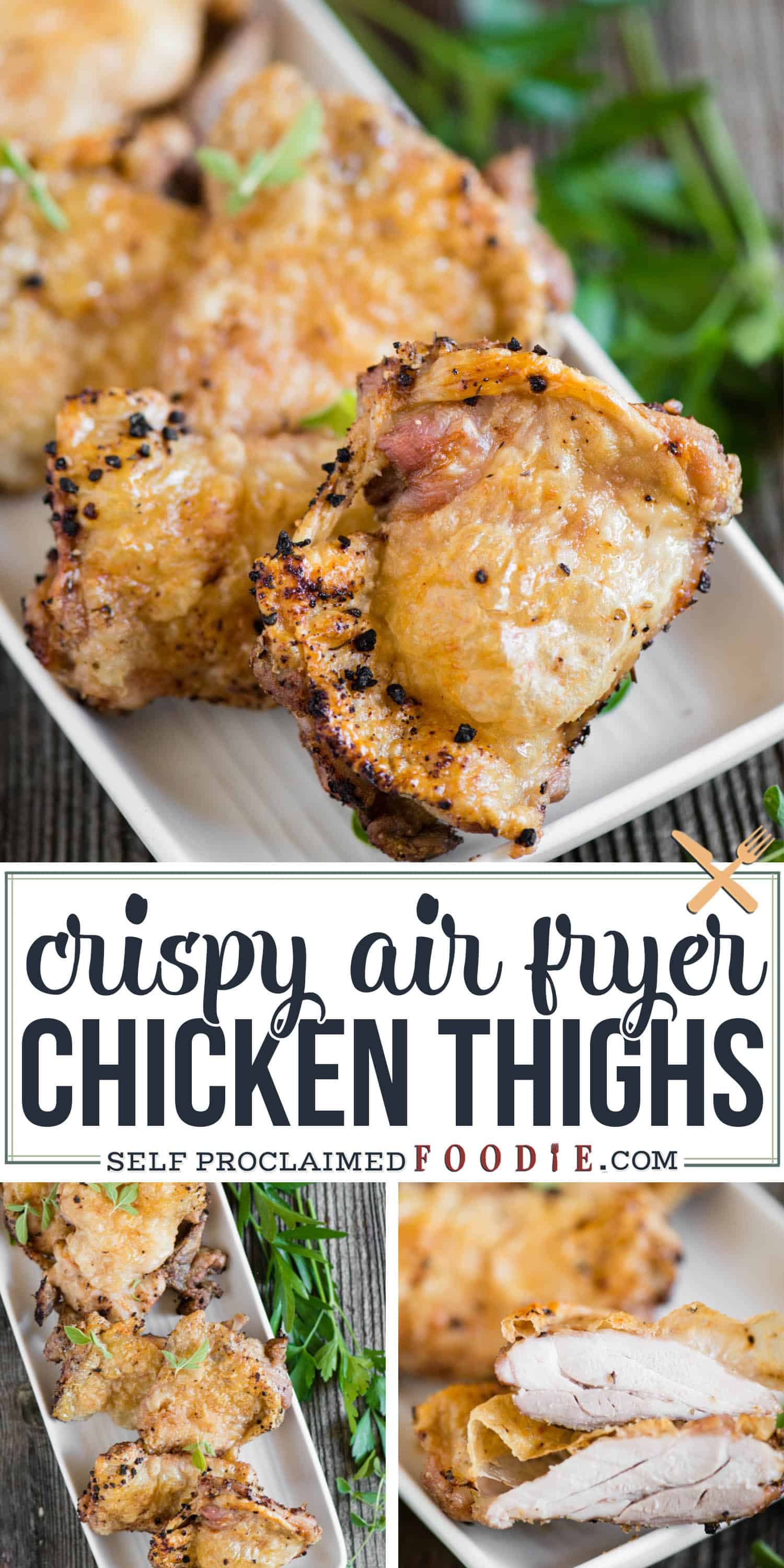 {How to Make} Crispy Air Fryer Boneless Chicken Thighs - Self ...