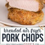 Breaded Air Fryer Pork Chop recipe