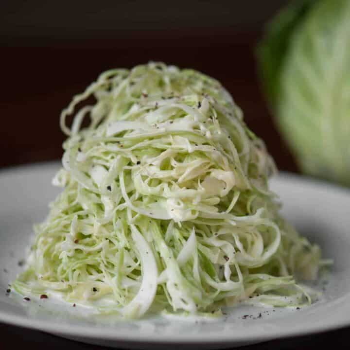 Angel Hair Coleslaw - Self Proclaimed Foodie