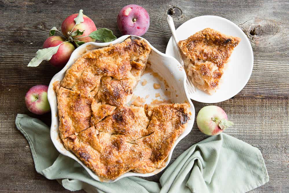 homemade Apple Pie with fresh apples