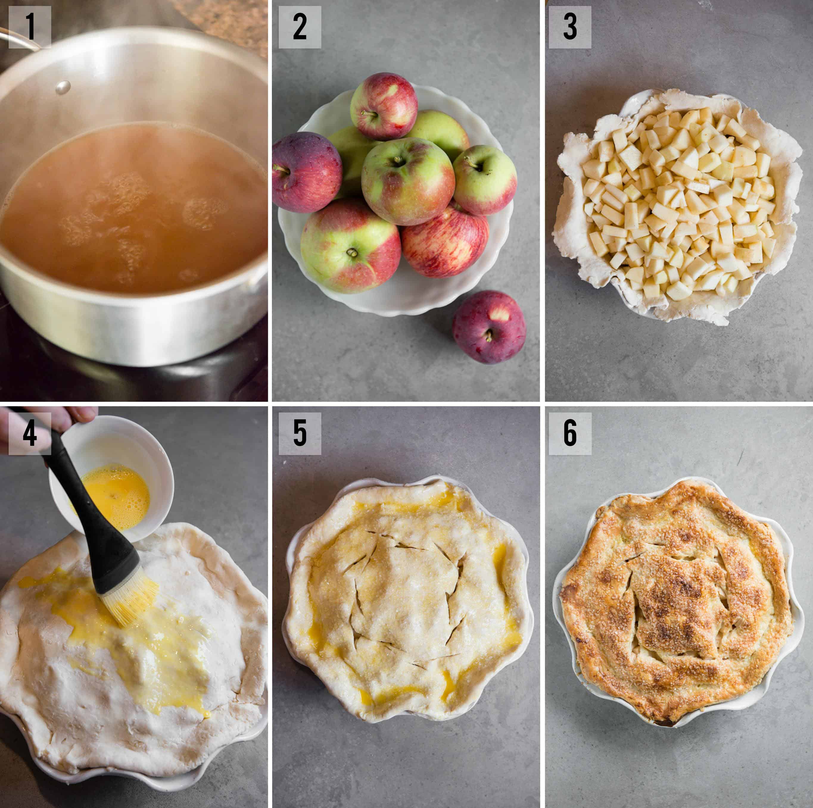 step by step photos on how to make The best classic homemade Apple Pie recipe