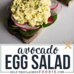 egg salad with avocado recipe