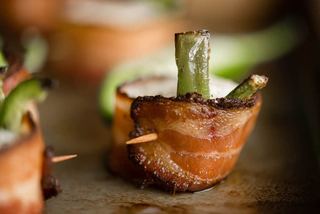 close up of Bacon Wrapped Scallop