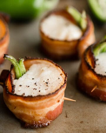 baked Bacon Wrapped Scallops