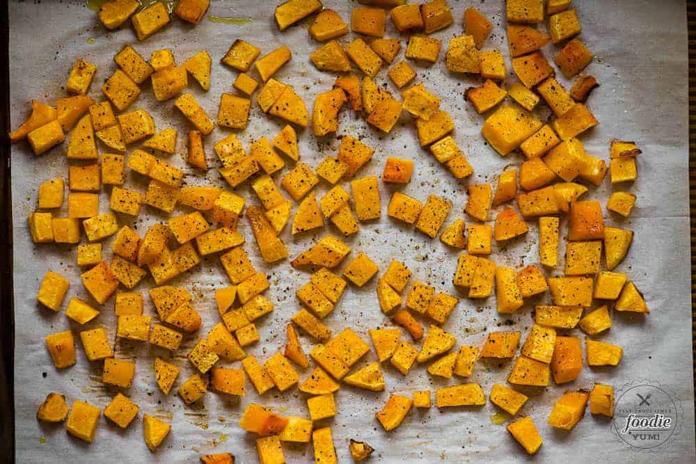 butternut squash baked with olive oil