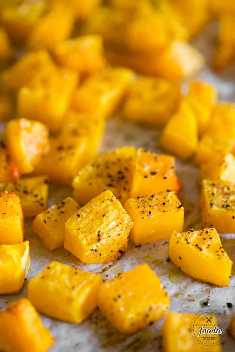 baked butternut squash from whole squash