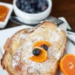 a plate of baked challah french toast