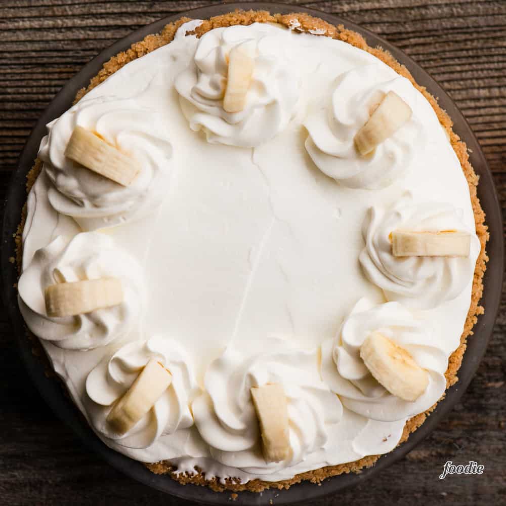 Banana Cream Pie with whipped topping