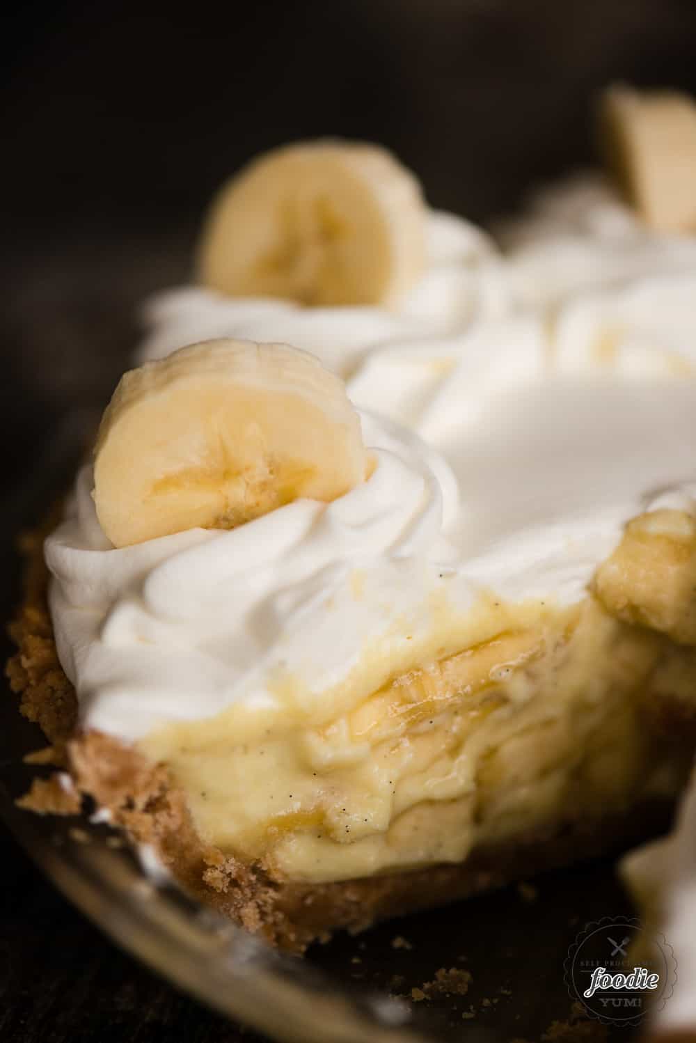 Banana Cream Pie with nilla wafer crust