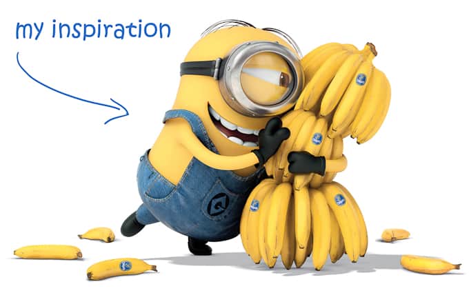 minion holding bananas