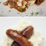 Serve up some delicious Bangers & Mash with Stout Onion Gravy for a quick and easy dinner the entire family will love.