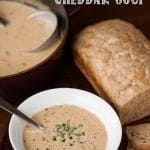 Oh yes. Beer Bacon Cheddar Soup has everything a rich and delicious soup should have including pale ale, applewood smoked bacon, & a cheddar gruyere blend.