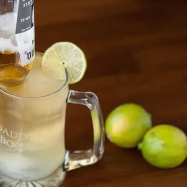 The ultimate cross between beer and cocktail, this Beer Garita combines Mexican beer with a freshly made margarita resulting in the perfect game day drink.