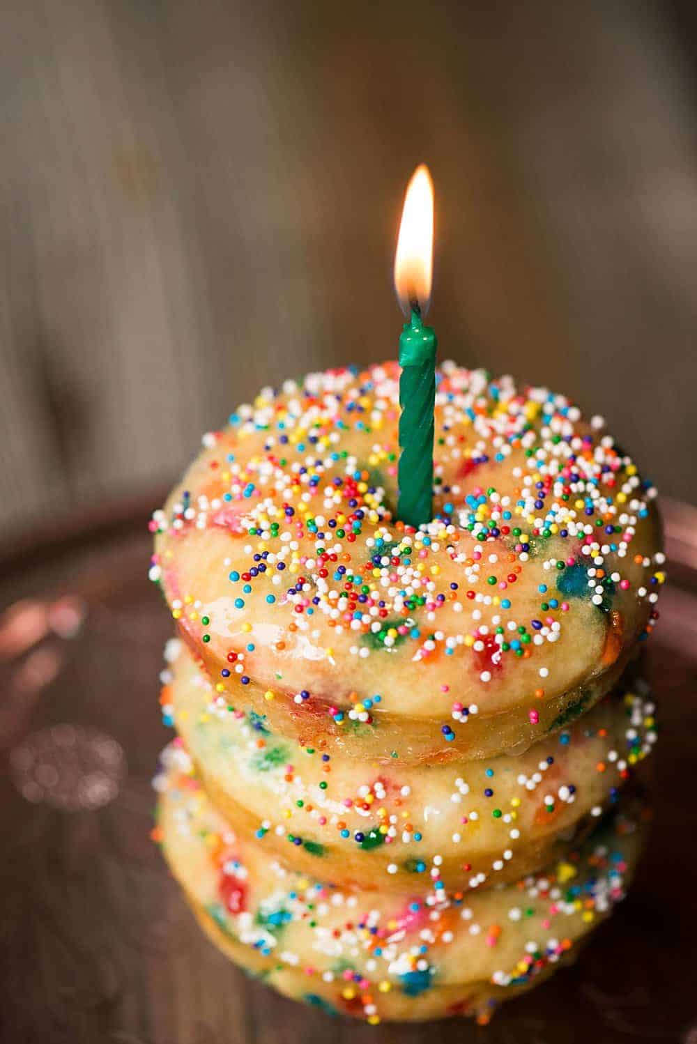 Birthday Cake Baked Donuts | Self Proclaimed Foodie