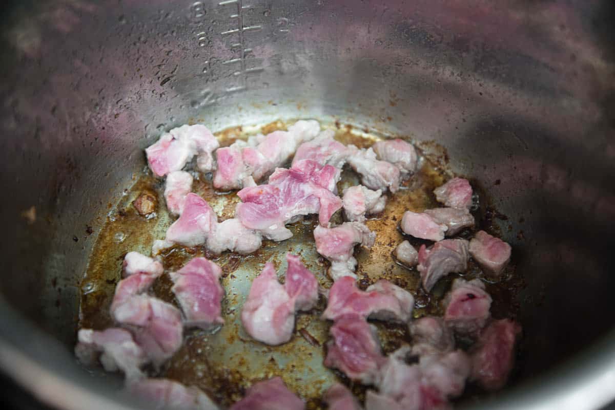 searing pork in instant pot