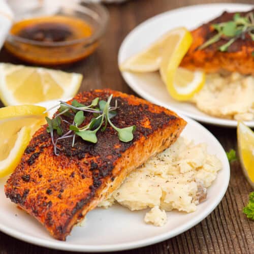 Blackened Salmon with Homemade Spice Blend