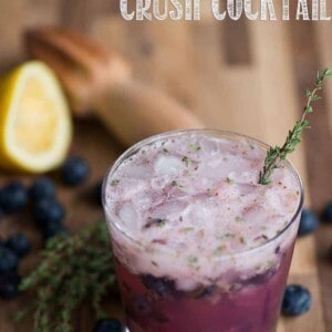 blueberry thyme crush cocktail