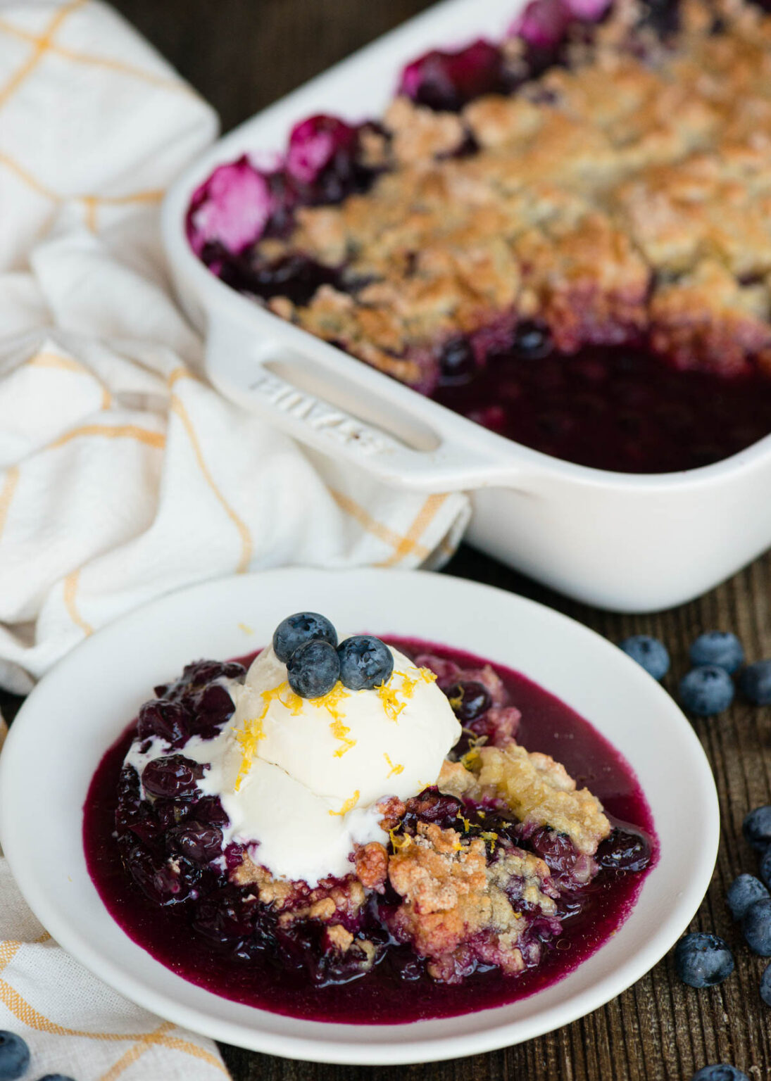 Super Easy Blueberry Cobbler - Self Proclaimed Foodie