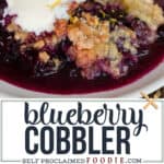 the best Blueberry Cobbler recipe